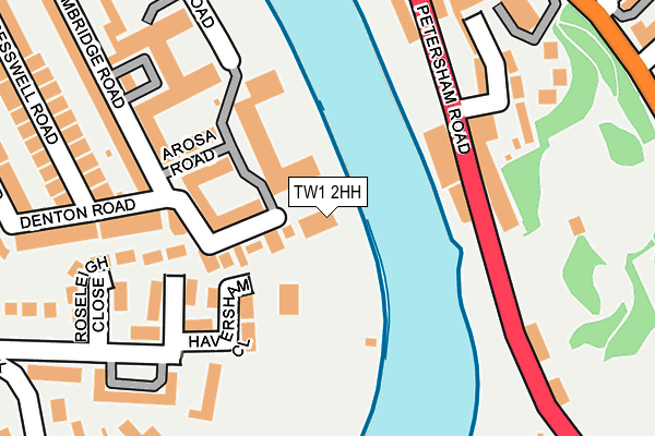TW1 2HH map - OS OpenMap – Local (Ordnance Survey)