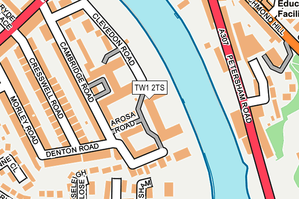 TW1 2TS map - OS OpenMap – Local (Ordnance Survey)