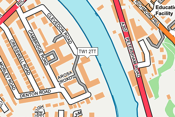 TW1 2TT map - OS OpenMap – Local (Ordnance Survey)
