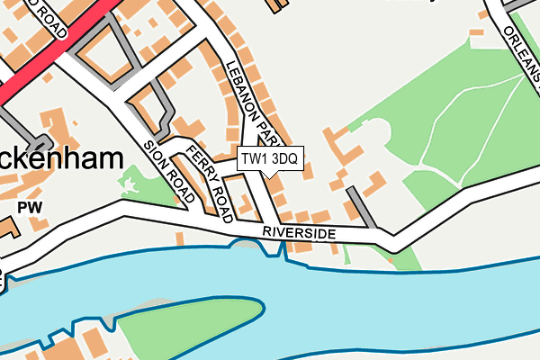 TW1 3DQ map - OS OpenMap – Local (Ordnance Survey)