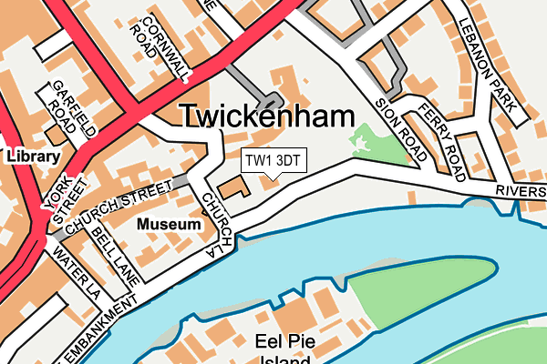 TW1 3DT map - OS OpenMap – Local (Ordnance Survey)