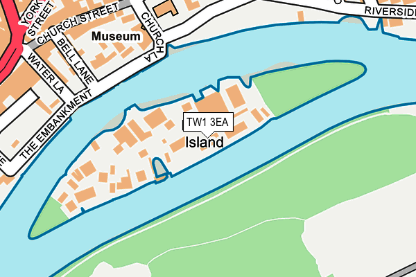 TW1 3EA map - OS OpenMap – Local (Ordnance Survey)