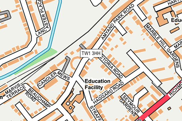 TW1 3HH map - OS OpenMap – Local (Ordnance Survey)
