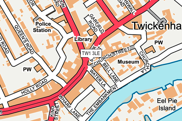 TW1 3LE map - OS OpenMap – Local (Ordnance Survey)