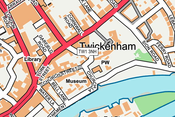 TW1 3NH map - OS OpenMap – Local (Ordnance Survey)