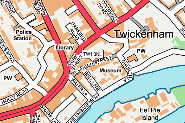 TW1 3NL map - OS OpenMap – Local (Ordnance Survey)