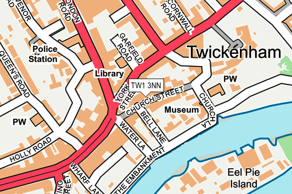 TW1 3NN map - OS OpenMap – Local (Ordnance Survey)