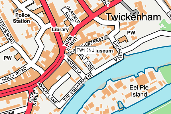 TW1 3NU map - OS OpenMap – Local (Ordnance Survey)