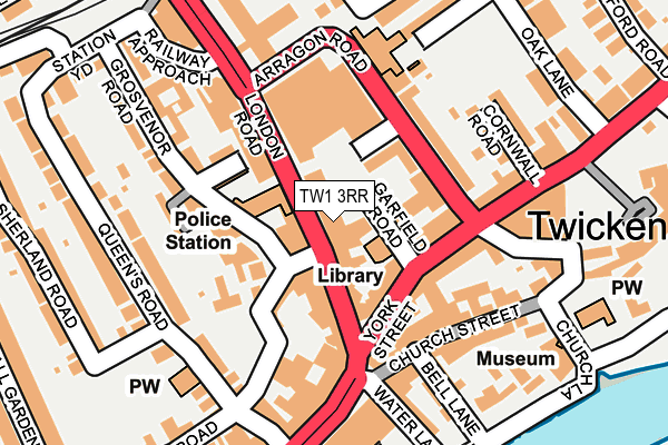 TW1 3RR map - OS OpenMap – Local (Ordnance Survey)