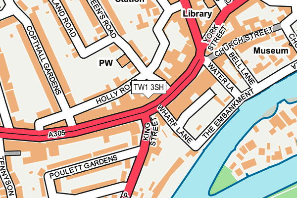 TW1 3SH map - OS OpenMap – Local (Ordnance Survey)