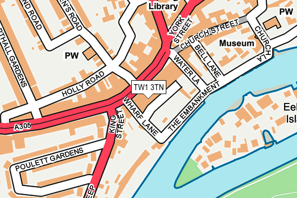 TW1 3TN map - OS OpenMap – Local (Ordnance Survey)