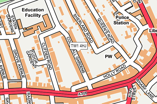 Map of 72 COPTHALL GARDENS LIMITED at local scale