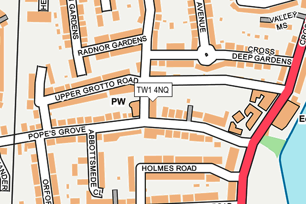 TW1 4NQ map - OS OpenMap – Local (Ordnance Survey)