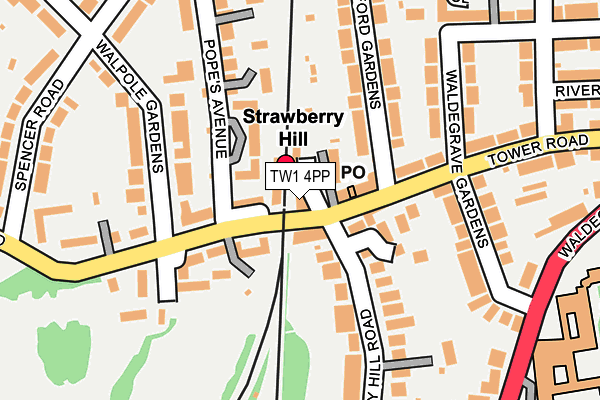 TW1 4PP map - OS OpenMap – Local (Ordnance Survey)