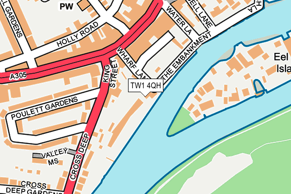 TW1 4QH map - OS OpenMap – Local (Ordnance Survey)