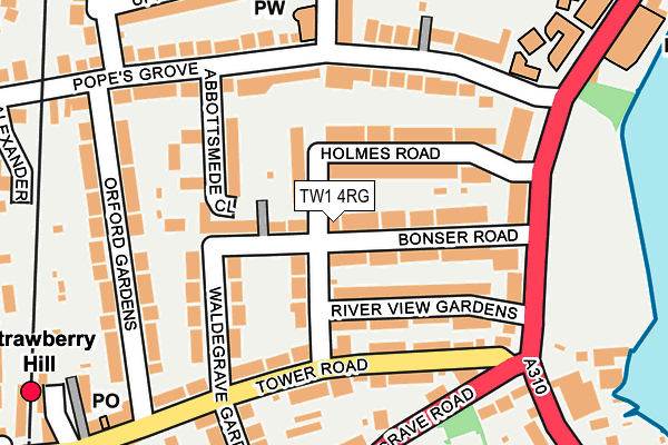TW1 4RG map - OS OpenMap – Local (Ordnance Survey)
