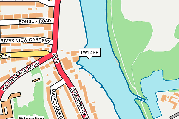 TW1 4RP map - OS OpenMap – Local (Ordnance Survey)