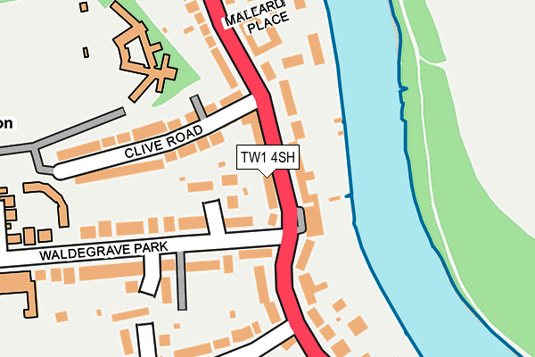 TW1 4SH map - OS OpenMap – Local (Ordnance Survey)