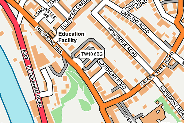 TW10 6BG map - OS OpenMap – Local (Ordnance Survey)