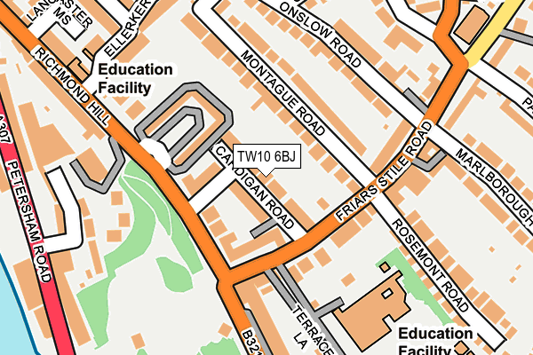 TW10 6BJ map - OS OpenMap – Local (Ordnance Survey)