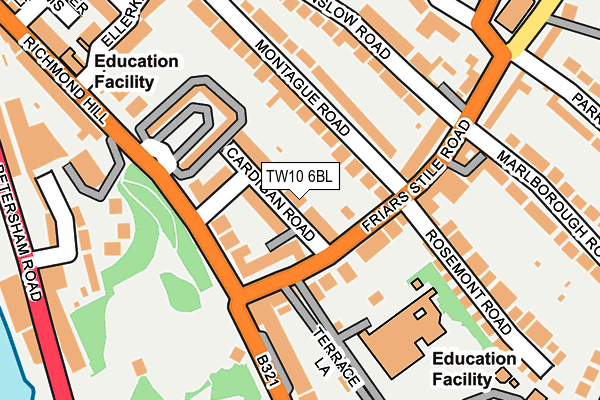 TW10 6BL map - OS OpenMap – Local (Ordnance Survey)