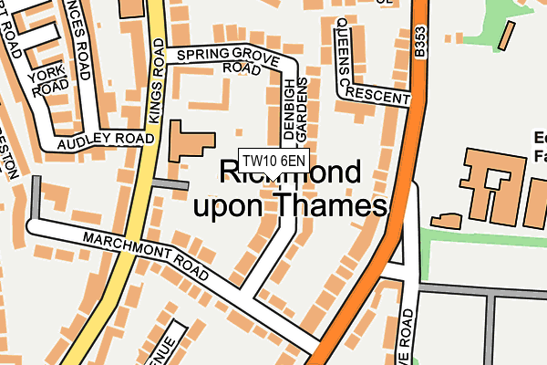 TW10 6EN map - OS OpenMap – Local (Ordnance Survey)