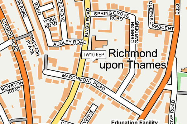 Map of 54 KINGS ROAD RESIDENTS ASSOCIATION LIMITED at local scale