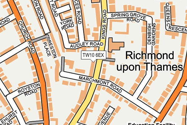 Map of 31 KINGS ROAD (RICHMOND) LIMITED at local scale