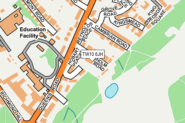 TW10 6JH map - OS OpenMap – Local (Ordnance Survey)