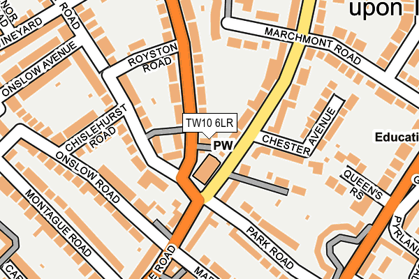 TW10 6LR map - OS OpenMap – Local (Ordnance Survey)