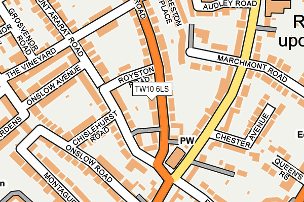 TW10 6LS map - OS OpenMap – Local (Ordnance Survey)