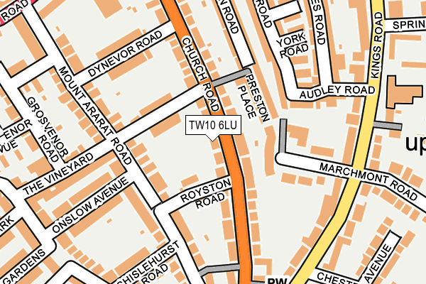 TW10 6LU map - OS OpenMap – Local (Ordnance Survey)