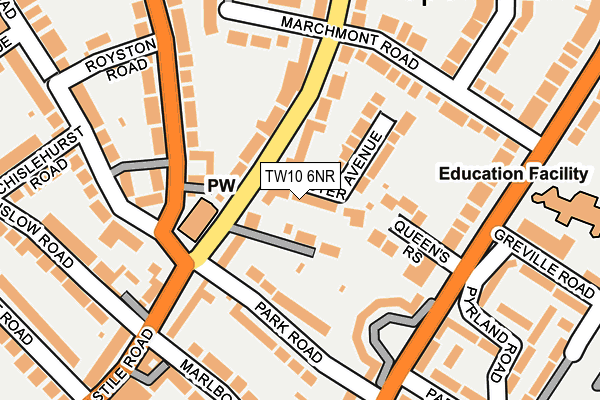 TW10 6NR map - OS OpenMap – Local (Ordnance Survey)