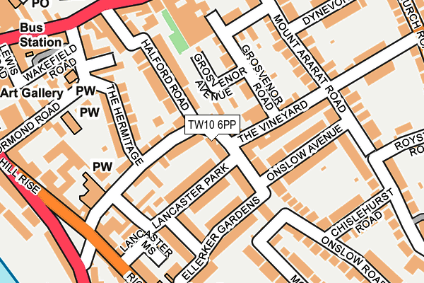 TW10 6PP map - OS OpenMap – Local (Ordnance Survey)