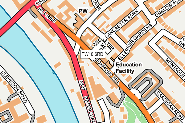 TW10 6RD map - OS OpenMap – Local (Ordnance Survey)