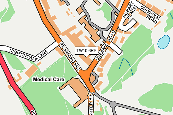 TW10 6RP map - OS OpenMap – Local (Ordnance Survey)