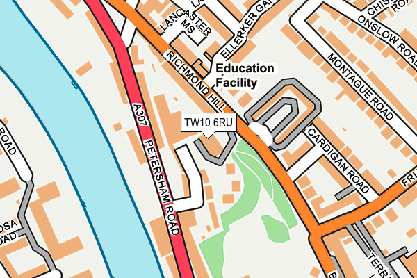 TW10 6RU map - OS OpenMap – Local (Ordnance Survey)