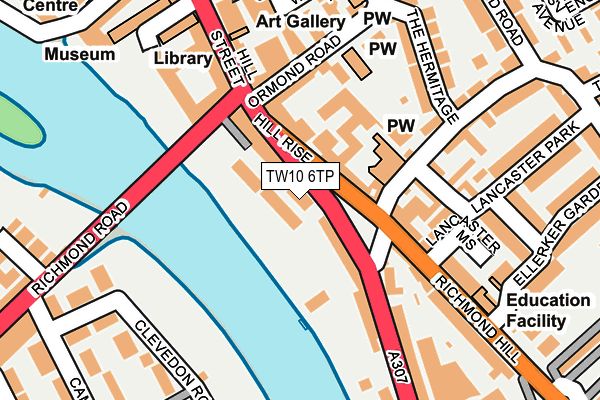 TW10 6TP map - OS OpenMap – Local (Ordnance Survey)