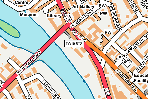 TW10 6TS map - OS OpenMap – Local (Ordnance Survey)