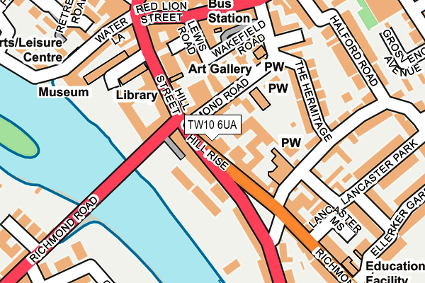 TW10 6UA map - OS OpenMap – Local (Ordnance Survey)