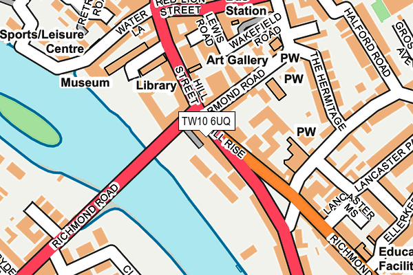 TW10 6UQ map - OS OpenMap – Local (Ordnance Survey)