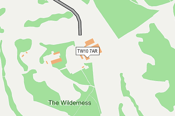 TW10 7AR map - OS OpenMap – Local (Ordnance Survey)