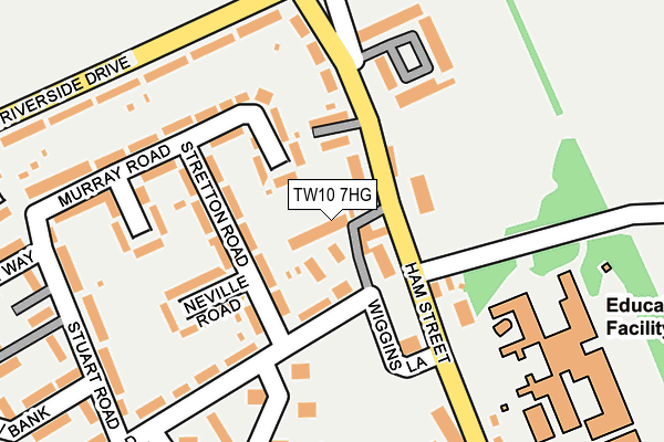 TW10 7HG map - OS OpenMap – Local (Ordnance Survey)