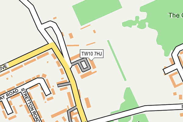 TW10 7HJ map - OS OpenMap – Local (Ordnance Survey)