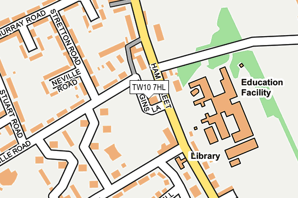 TW10 7HL map - OS OpenMap – Local (Ordnance Survey)