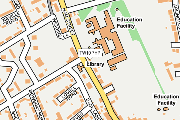 TW10 7HP map - OS OpenMap – Local (Ordnance Survey)