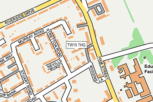 TW10 7HQ map - OS OpenMap – Local (Ordnance Survey)