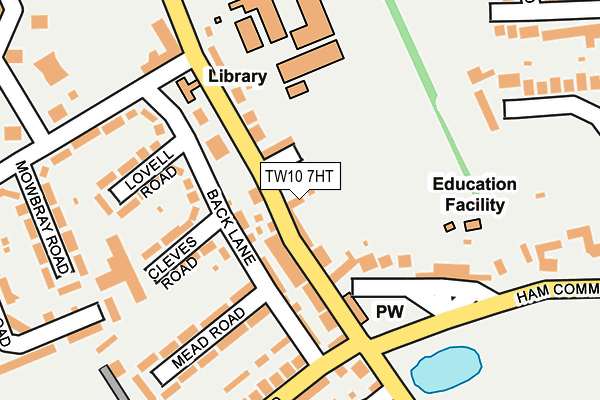 TW10 7HT map - OS OpenMap – Local (Ordnance Survey)