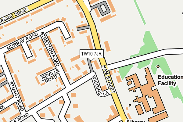 TW10 7JR map - OS OpenMap – Local (Ordnance Survey)