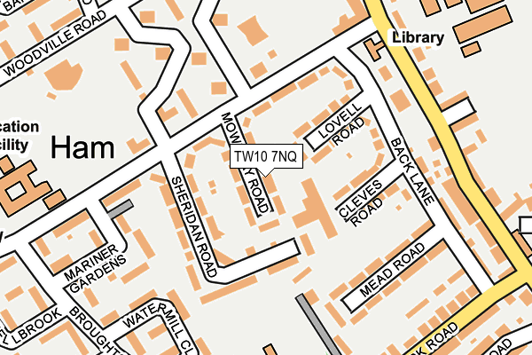 TW10 7NQ map - OS OpenMap – Local (Ordnance Survey)